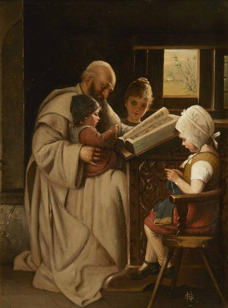 Hermann von Kaulbach İncil Okurken