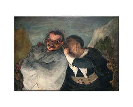 Honore Daumier Crispin ve Scapin