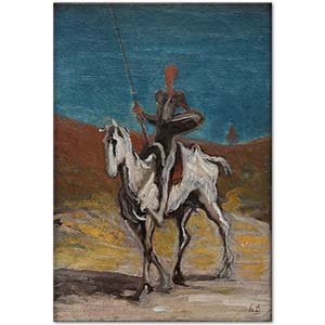 Honore Daumier Don Kişot ve Sanço Panço