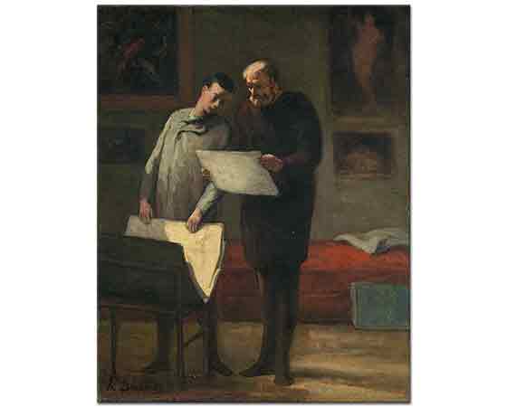 Honore Daumier Genç Ressama öğütler