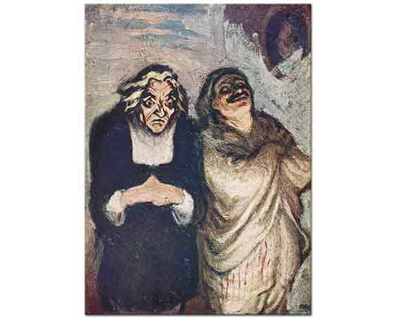 Honore Daumier Komedi Sahnesi