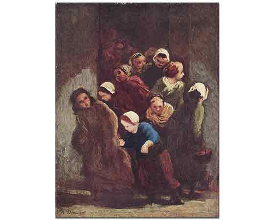 Honore Daumier Okuldan Çıkış