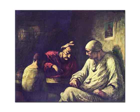 Honore Daumier Oyuncuların Molası