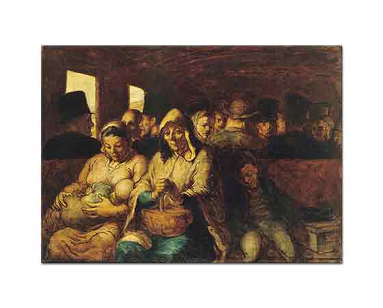 Honore Daumier üçüncü Sınıf Arabası