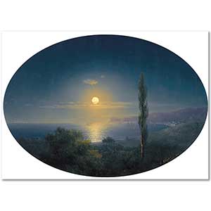 Ayvazovski Kırım Kıyılarında Mehtap