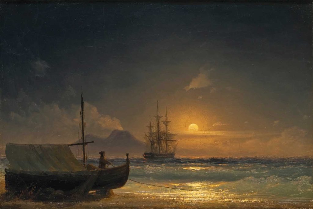 Ayvazovski Sahilde Balıkçılar