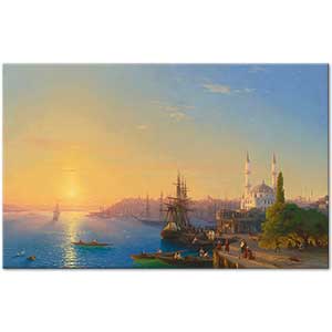 Ayvazovski Gün Batımında Ortaköy'den İstanbul