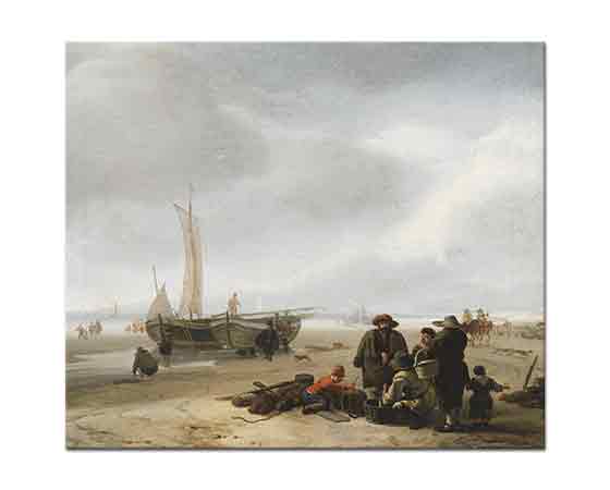 Jacob Esselens Sahilde Balıkçılar