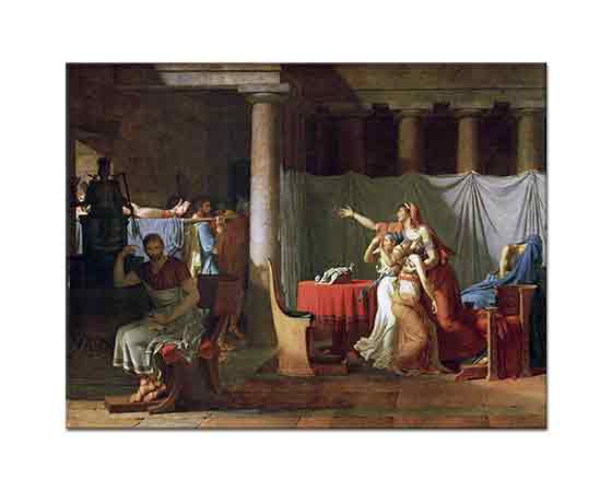 Jacque Louis David Brutus'un Oğullarının Cesetleri Getirilirken