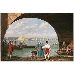 Jacques-Laurent Agasse Westminster Köprüsüne Varış