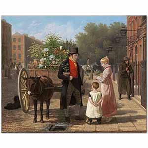 Jacques-Laurent Agasse Çiçek Satıcısı