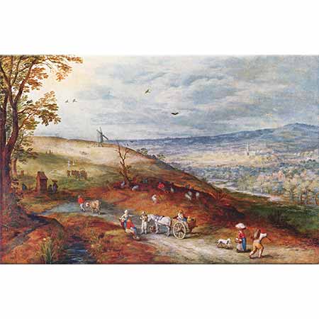 Jan Brueghel the Elder Değirmenli Manzara