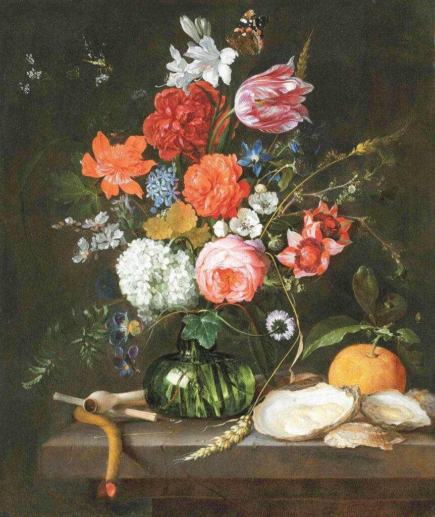 Jan Davidsz de Heem Vazoda Çiçekler