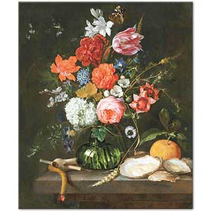 Jan Davidsz de Heem Vazoda Çiçekler