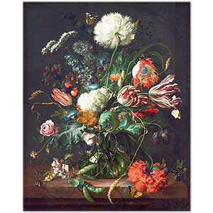 Jan Davidsz de Heem Vazoda Çiçek Demeti