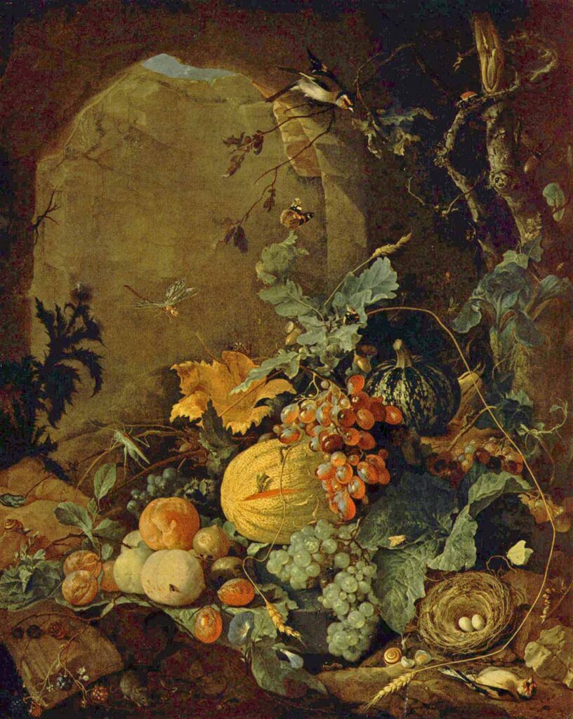 Jan Davidsz de Heem Kuş Yuvalı Natürmort