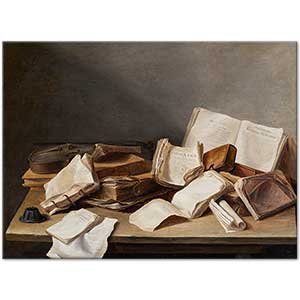 Jan Davidsz de Heem Kitaplı Natürmort