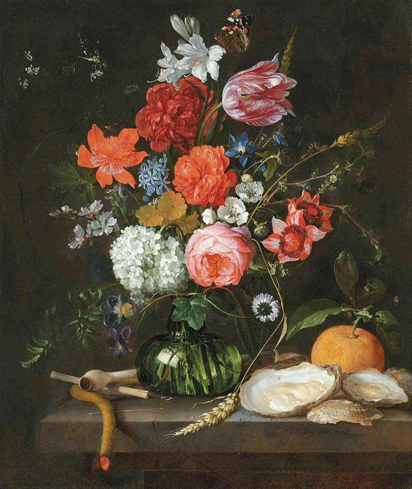 Jan Davidsz de Heem Vazoda Çiçekler