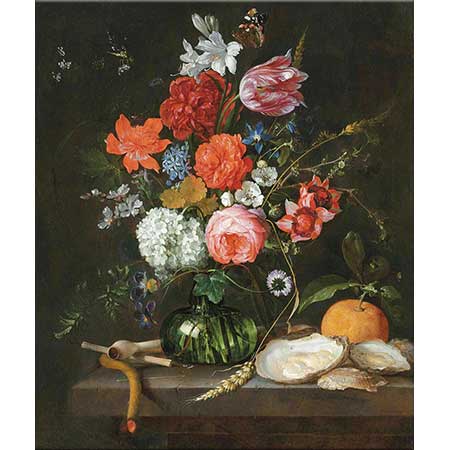 Jan Davidsz de Heem Vazoda Çiçekler