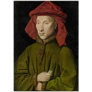 Jan van Eyck Arnolfini Ailesinden Bir Adamın Portresi