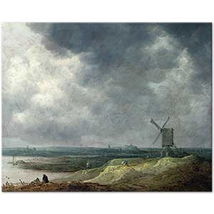 Jan van Goyen Sahilde Değirmen