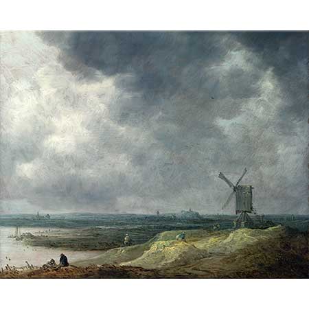 Jan van Goyen Sahilde Değirmen