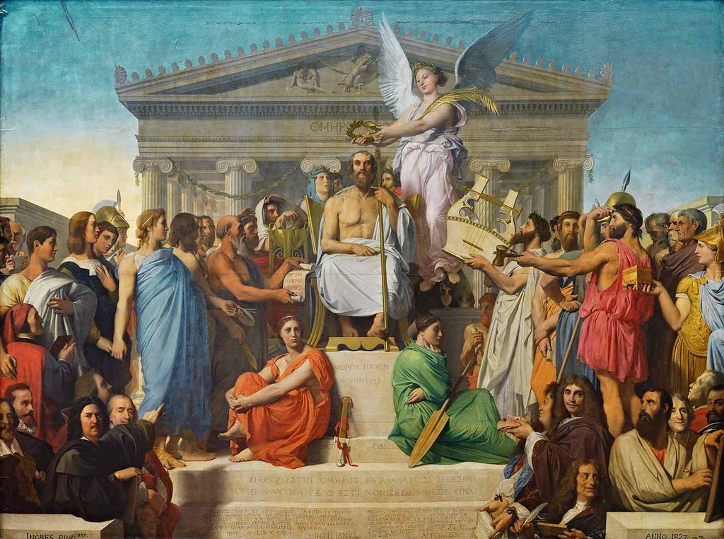 Jean Auguste Dominique Ingres Homeros'un Yüceltilmesi