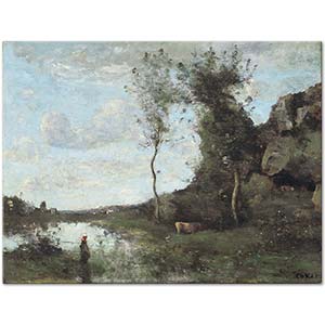 Jean Baptiste Camille Corot Pierreaux'da Sel