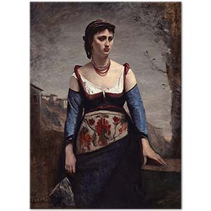 Jean Baptiste Camille Corot Agostina