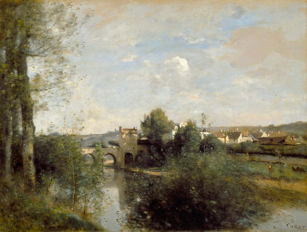 Jean Baptiste Camille Corot Limay Eski Köprü