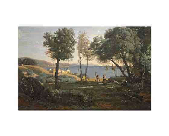 Jean Baptiste Camille Corot Napoli Manzarası