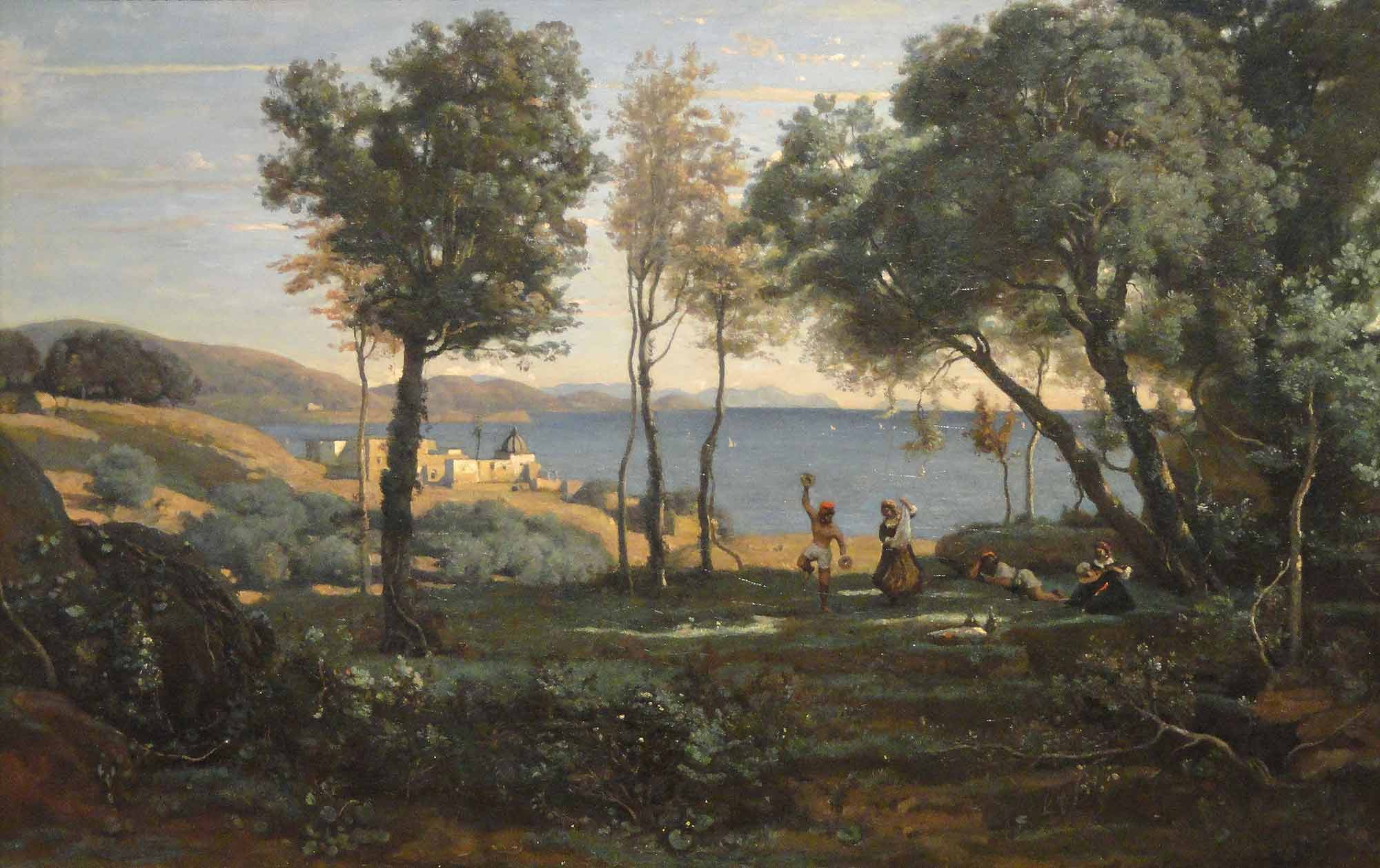 Jean Baptiste Camille Corot Napoli Manzarası