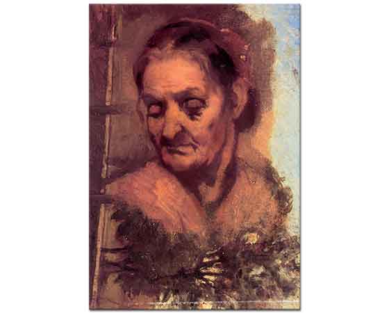 Jean Baptiste Carpeaux Yaşlı Kadın Portresi