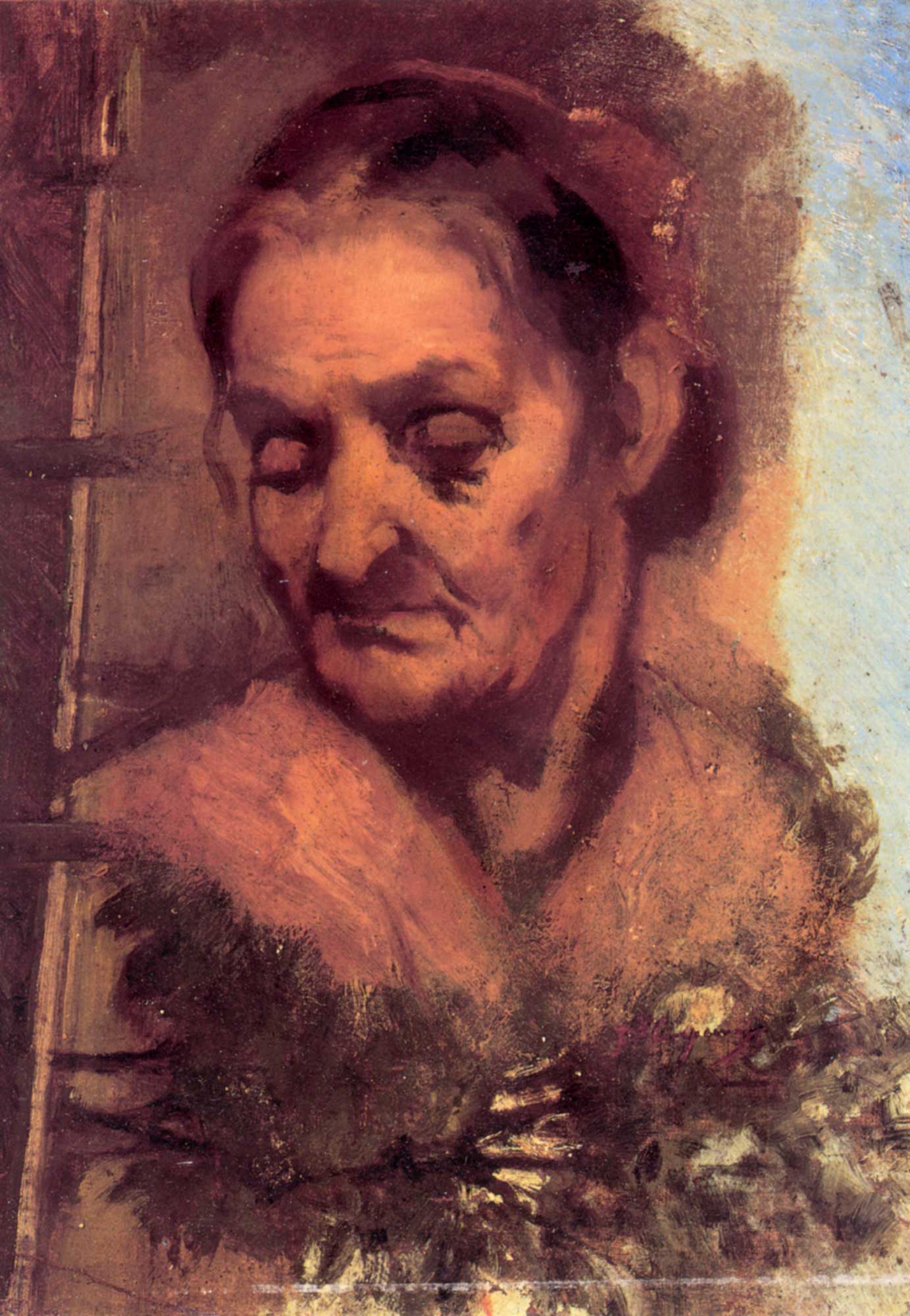 Jean Baptiste Carpeaux Yaşlı Kadın Portresi