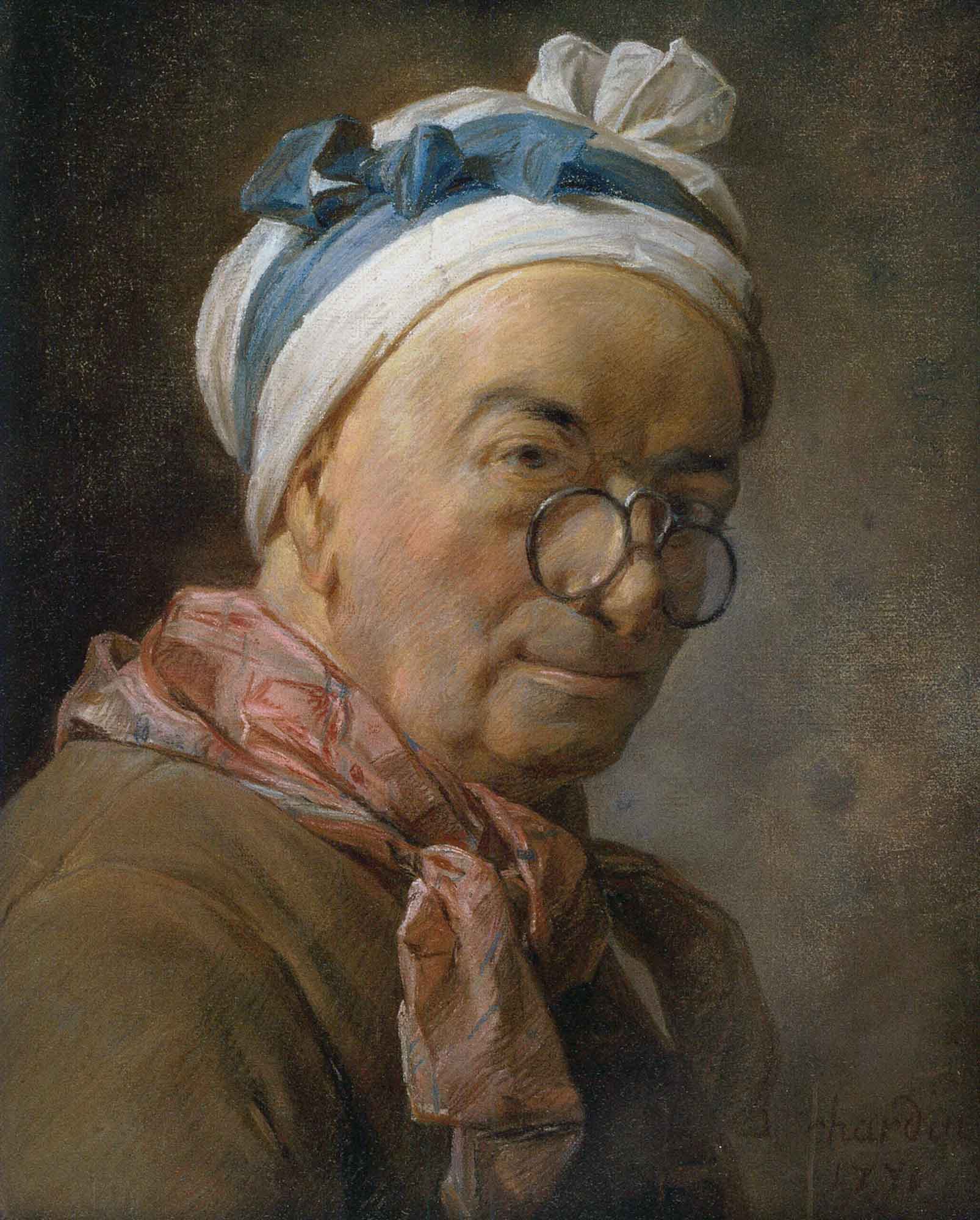 Jean Baptiste Simeon Chardin Gözlüklü Otoportre