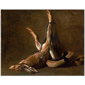 Jean Baptiste Simeon Chardin Tavşanlı Natürmort