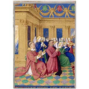 Jean Fouquet Etienne Şövalyeleri Aziz Etienne ile
