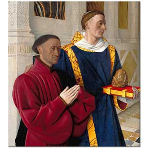 Jean Fouquet Etienne Şövalyeleri Aziz Stephen ile