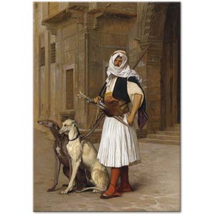 Jean Leon Gerome Kahire'de Arnavut Köpekleri ile