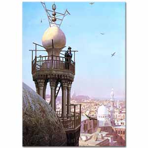 Jean Leon Gerome Ezan Okuyan Müezzin