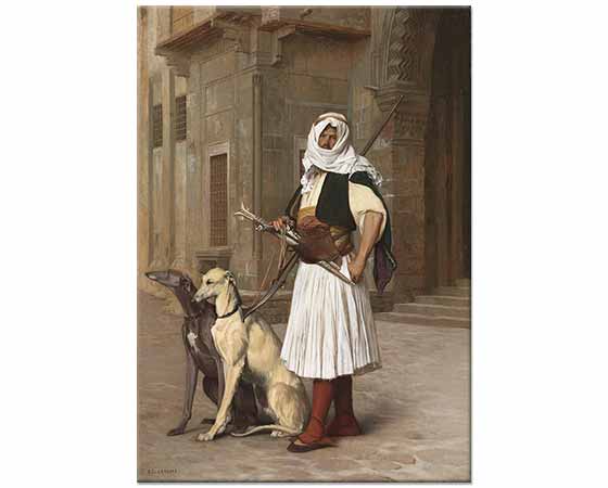 Jean Leon Gerome Kahire'de Arnavut Köpekleri ile