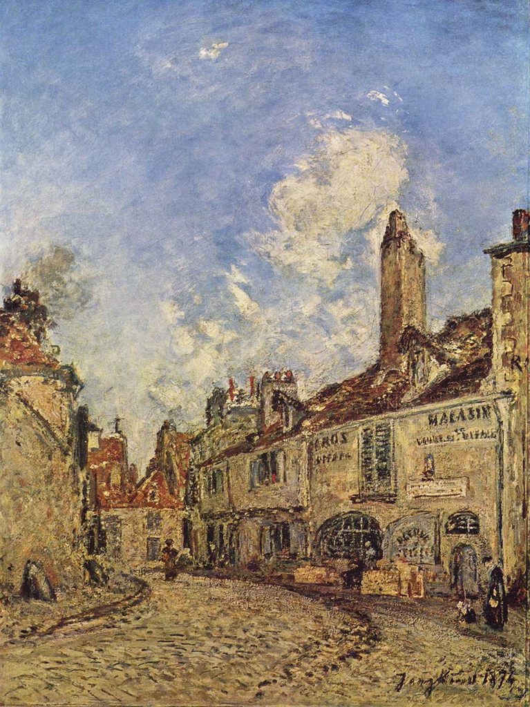 Johan Barthold Jongkind Nevers'te Sokak