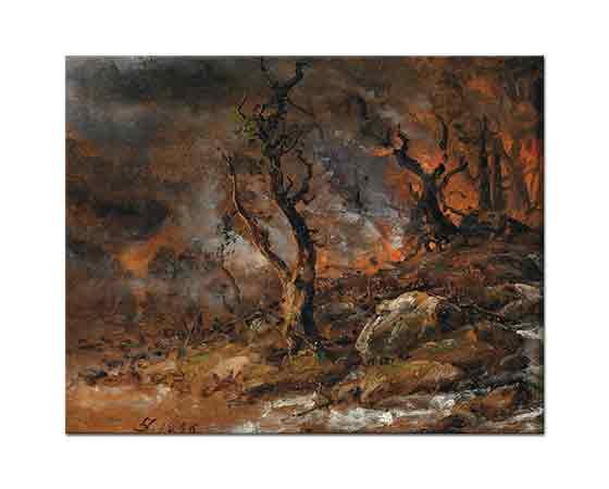 Johan Christian Dahl Orman Yangını