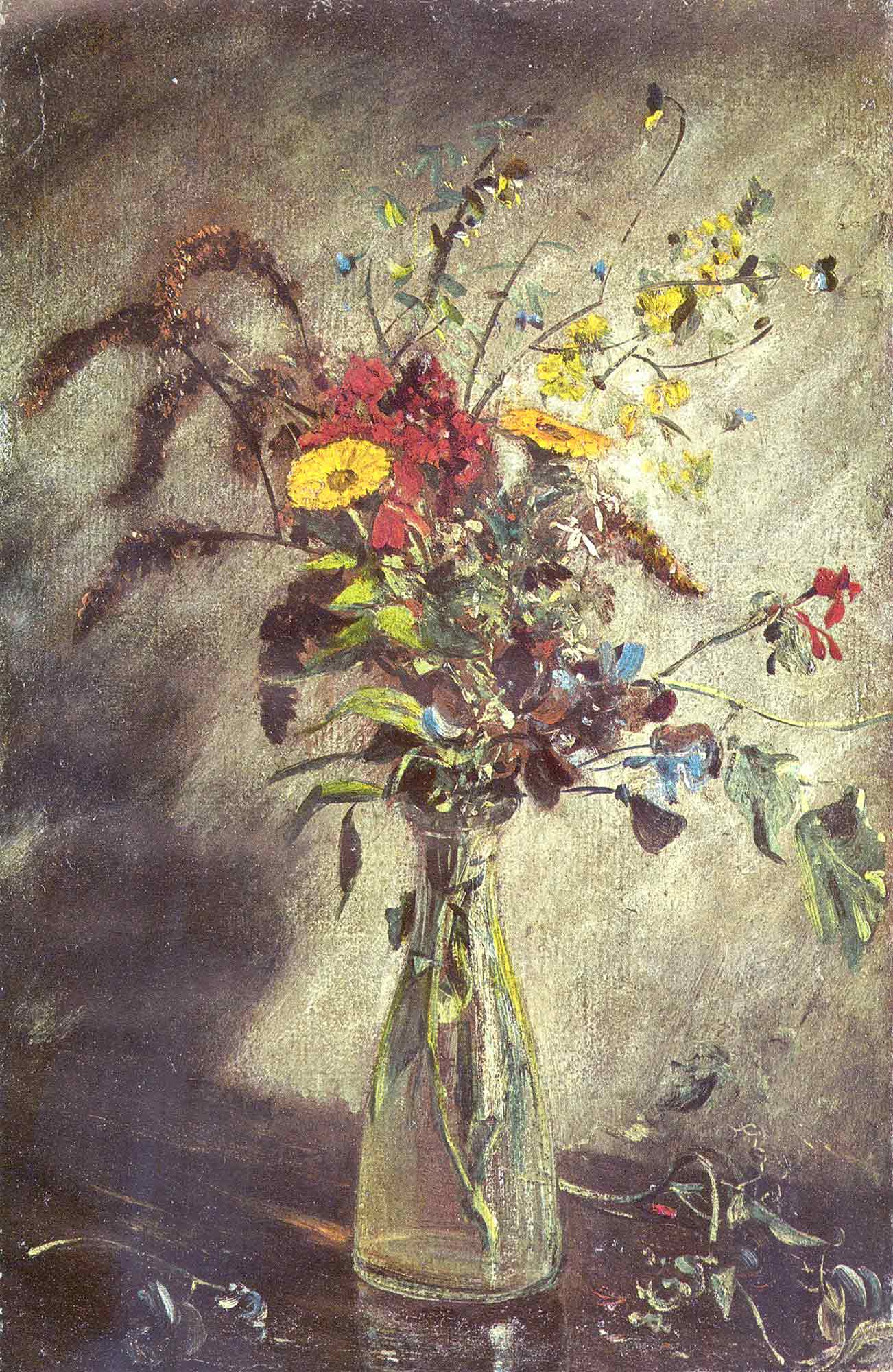 John Constable Cam Vazoda Çiçekler