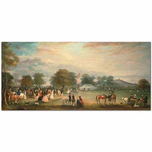 John Ferneley Bradgate Park Leicestershire'da Okçular Günü