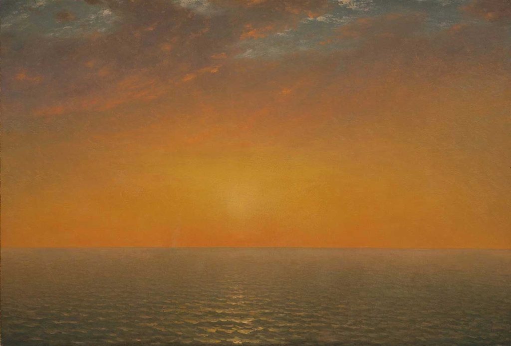 John Frederick Kensett Denizde Gün Batımı