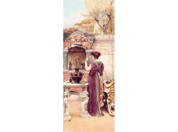 John William Godward Bahçe Tapınağı Pompei