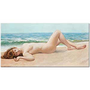 John William Godward Sahilde Nü