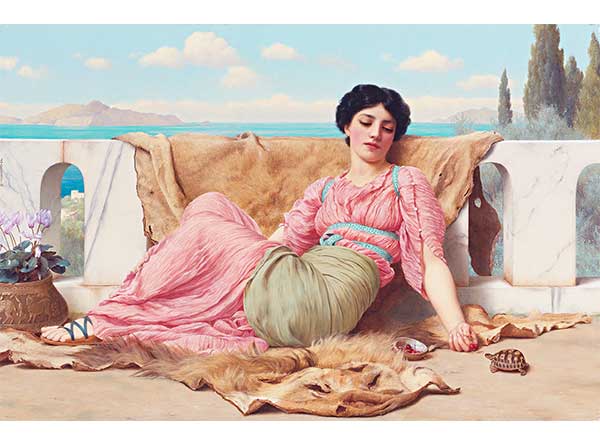 John William Godward Sessiz Hayvan