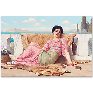 John William Godward Sessiz Hayvan